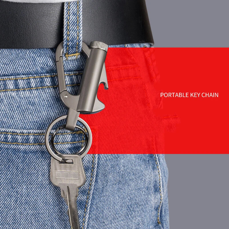 Pocket Flame 3-in-1 Keychain – Lighter, Bottle Opener & EDC Tool