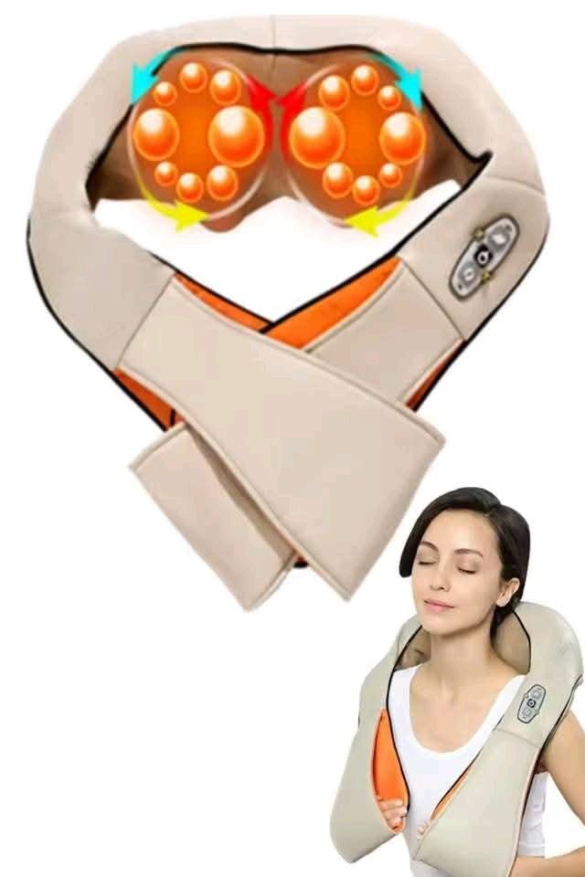 U Shape Pillow Massage Car/Home Use Neck and Back Massage Shoulder Infrared Heated Shawl Electrical Shiatsu Body Massager
