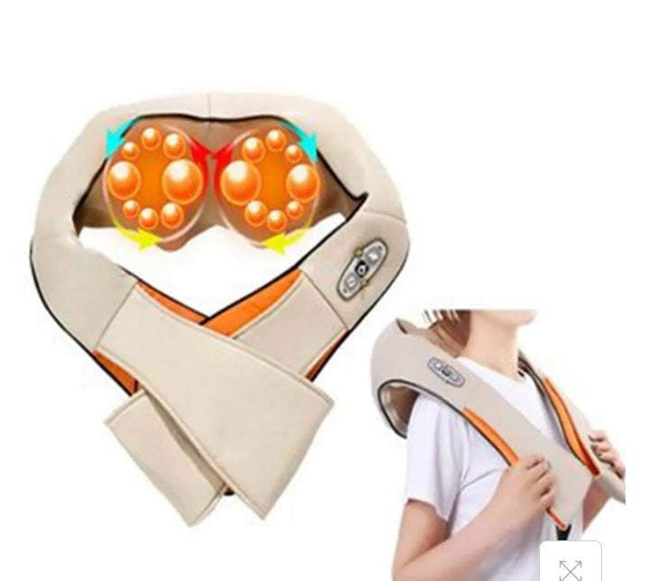 U Shape Pillow Massage Car/Home Use Neck and Back Massage Shoulder Infrared Heated Shawl Electrical Shiatsu Body Massager