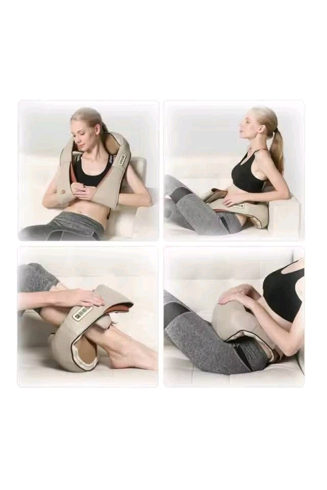 U Shape Pillow Massage Car/Home Use Neck and Back Massage Shoulder Infrared Heated Shawl Electrical Shiatsu Body Massager